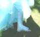 Flip flop und decorierter Gips