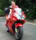 rotes Motorrad
